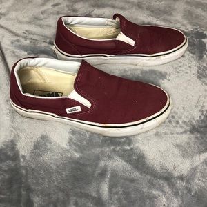 Maroon vans